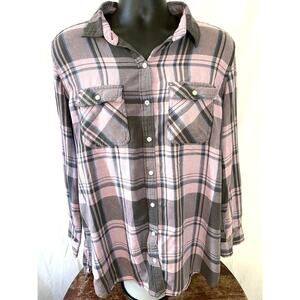 Mossimo Supply Co Plaid Flannel Shirt Men’s XL